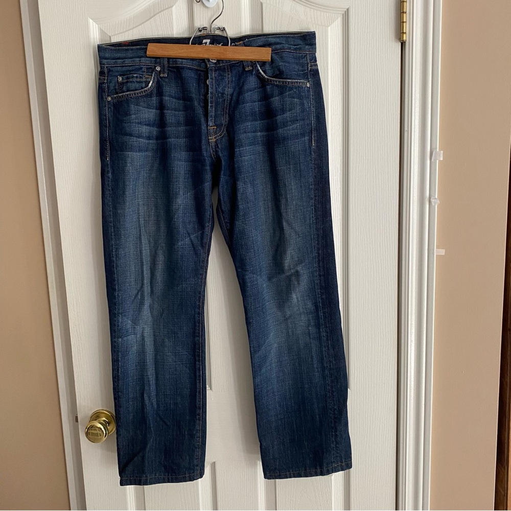 7 for all mankind Mens jeans. Button up fly 34 x 28